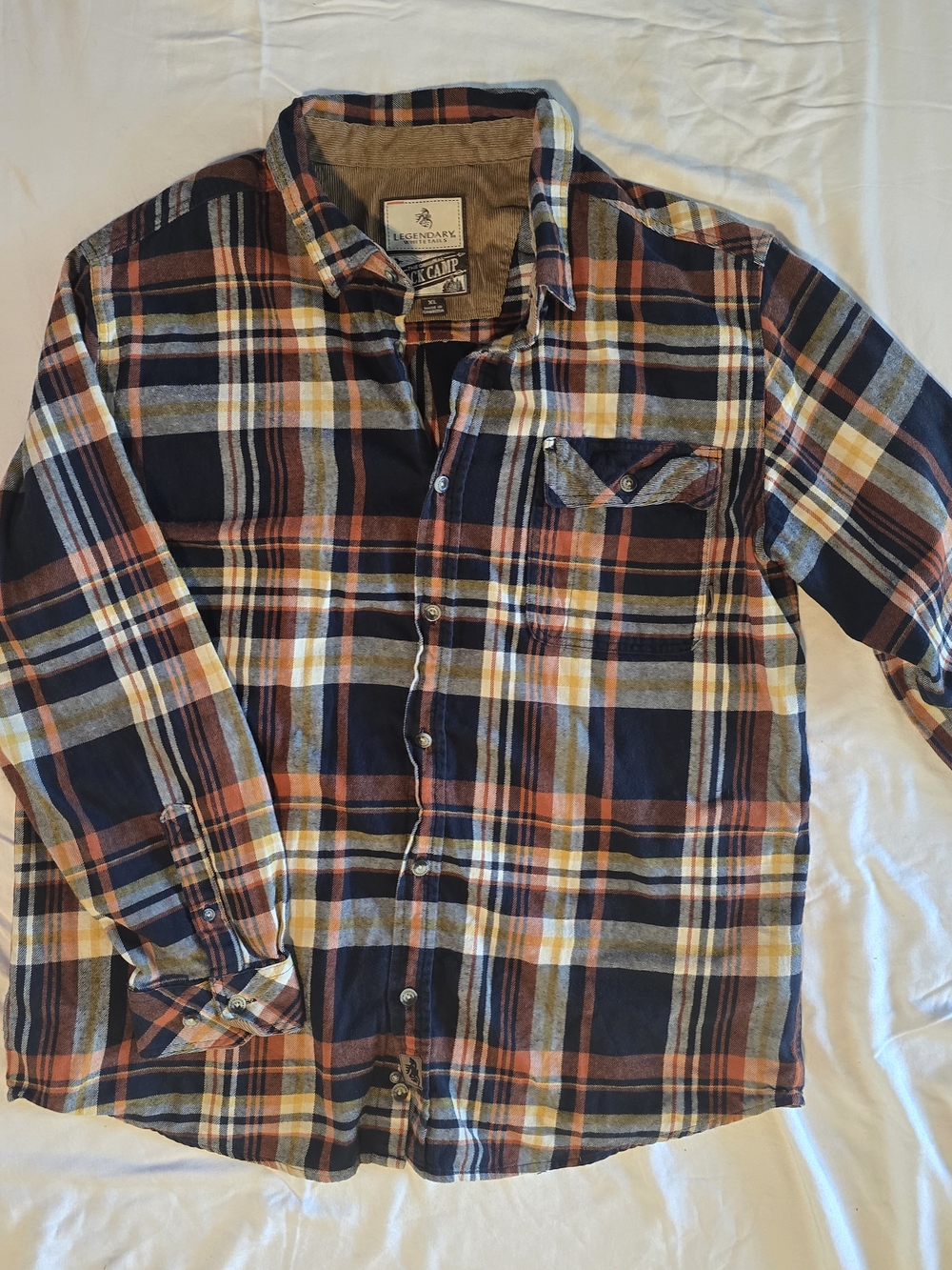 Legendary Whitetails Plaid Flannel Button-Down Shirt